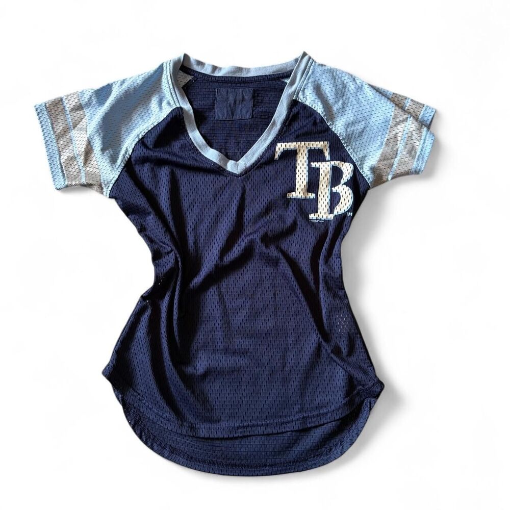 Mlb Women's Navy and Blue T-shirt